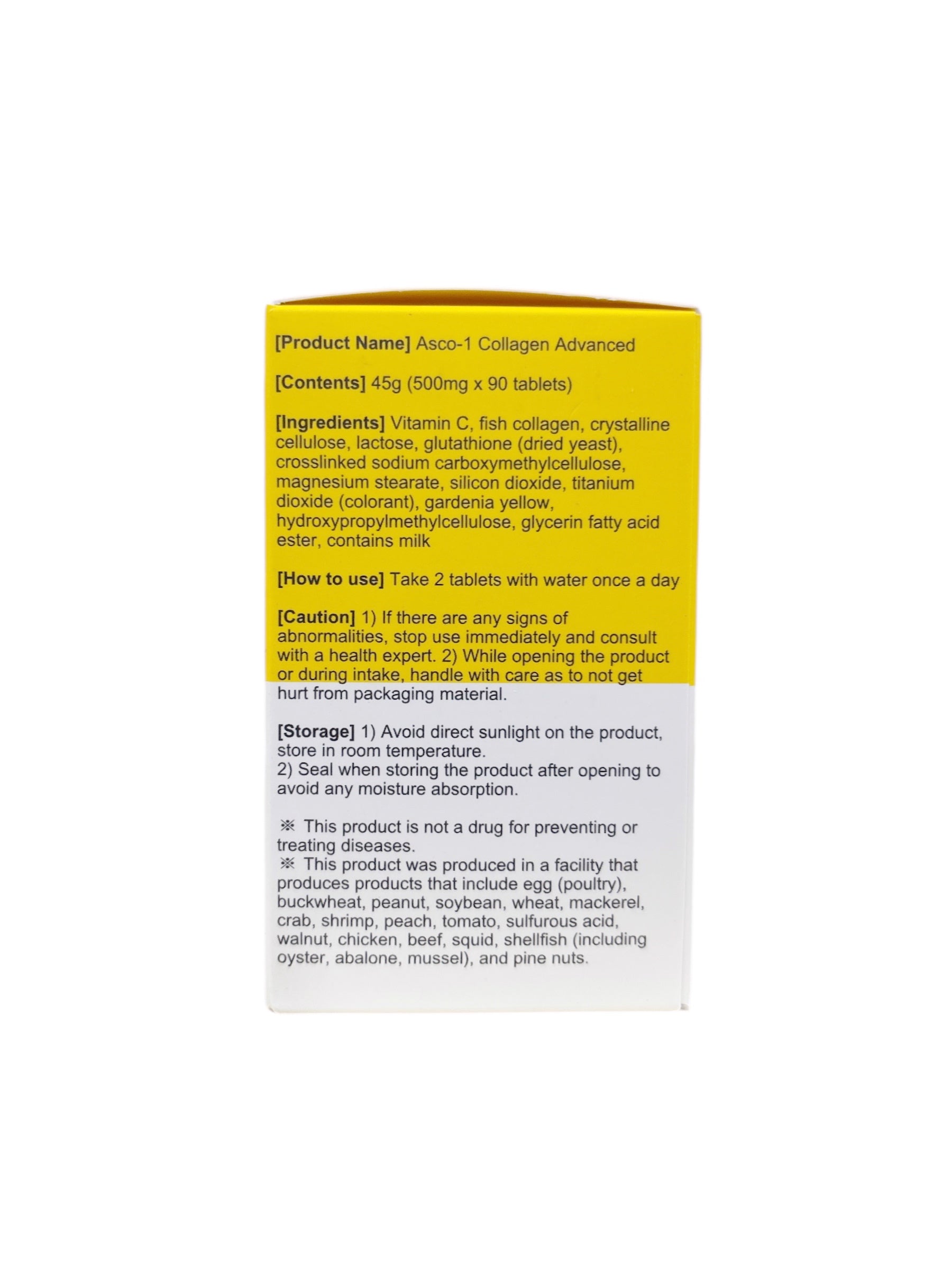 Asco-1 Collagen Advanced by Nexus Pharma - 500mg x 90 Tablets