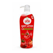 888 Total White Body Lotion Bright Glow Aura 500ml with tomato extracts and lycopene for daily moisturizing routine