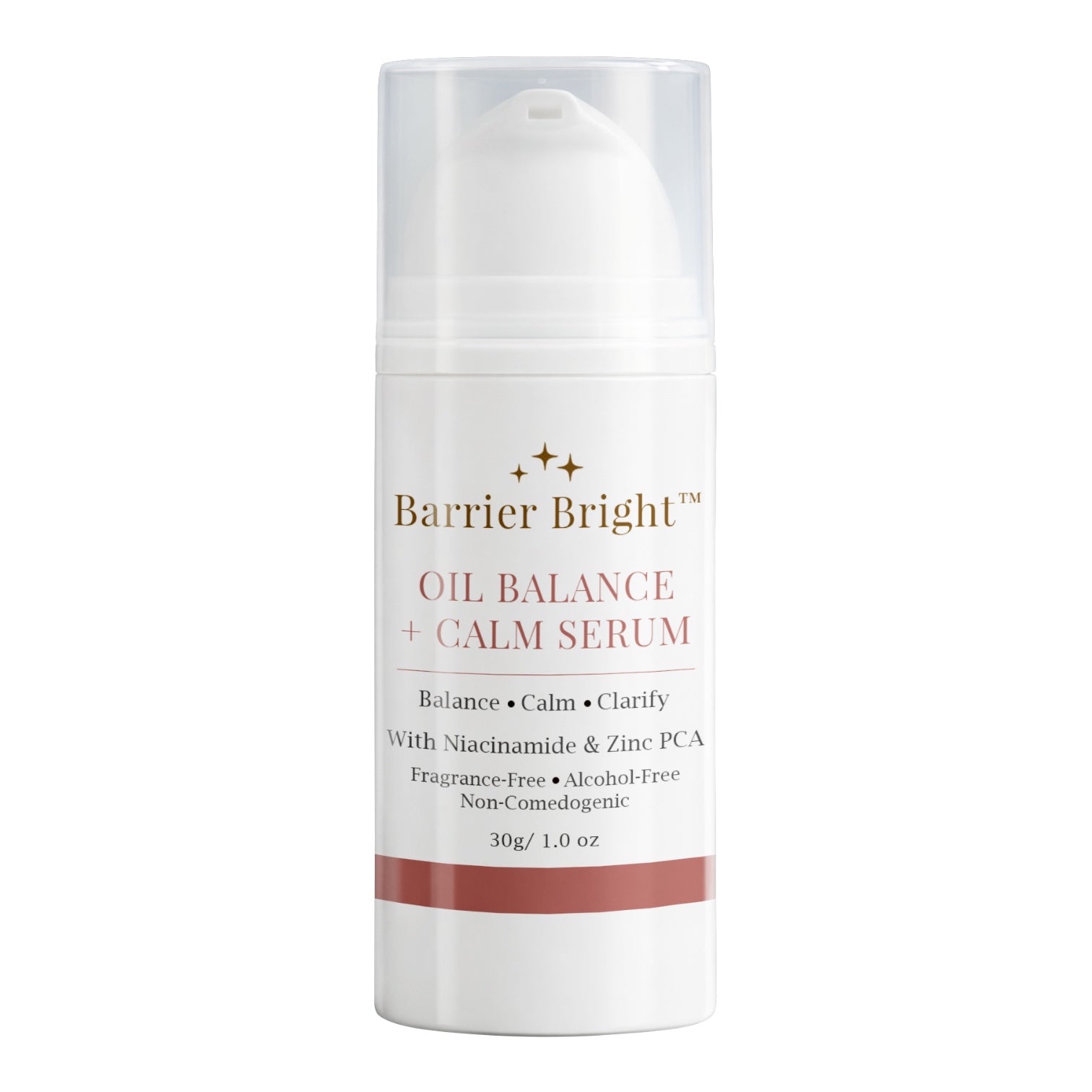 Barrier Bright™ Oil Balance Serum – Lightweight Calming Serum with Niacinamide, Zinc PCA & Tranexamic Acid | Helps Reduce Excess Oil + Supports Clearer-Looking Skin (30g)
