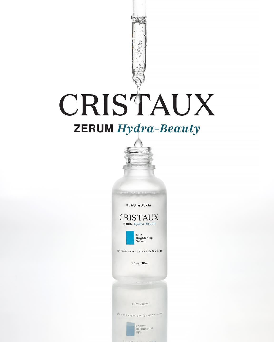 Beautederm Cristaux Zerum Hydra-Beauty: Skin Brightening Serum, 30ml / 1 fl. Oz