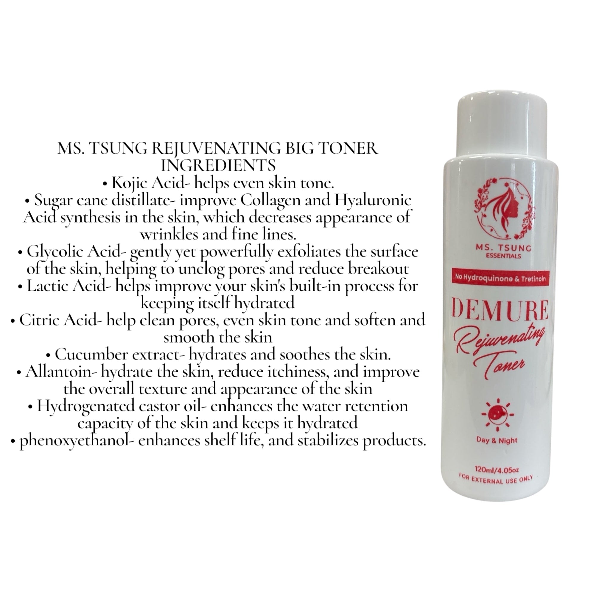 MS.TSUNG Essentials Rejuvenating Toner, 120ml