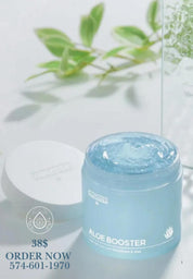 Glutanex Aloe Booster Gel Cream 200ml – Hydrating Face & Body Moisturizer with Aloe Vera, Glutathione, Panthenol & Triple Hyaluronic Acid