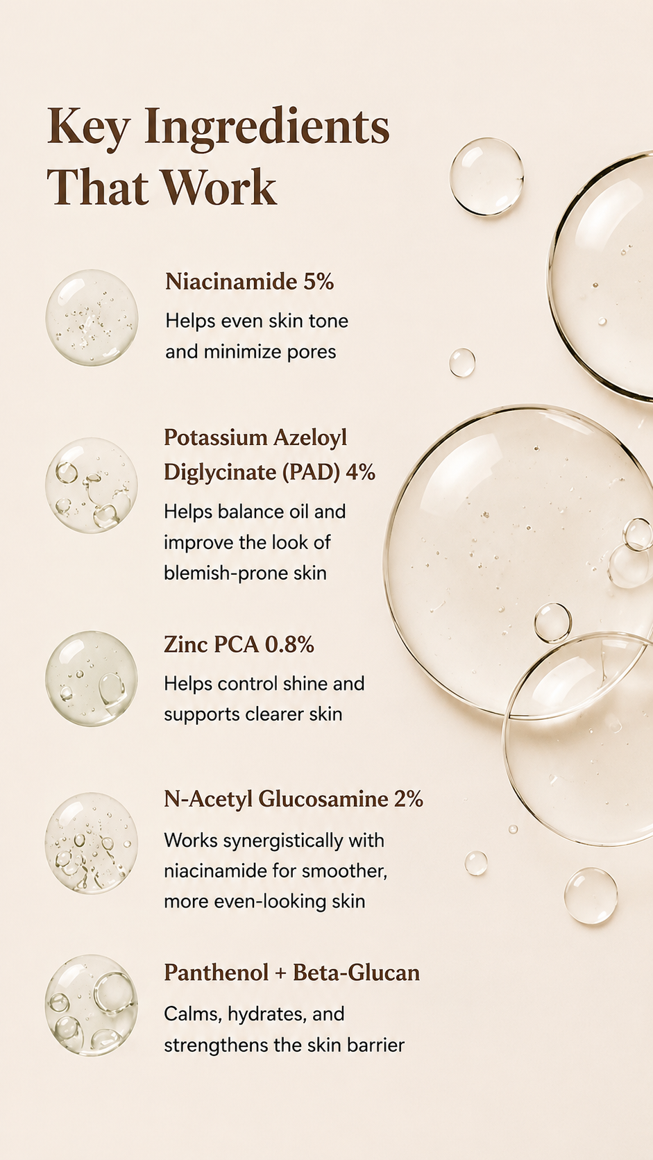Barrier Bright™ Oil Balance Serum – Lightweight Calming Serum with Niacinamide, Zinc PCA & Tranexamic Acid | Helps Reduce Excess Oil + Supports Clearer-Looking Skin (30g)