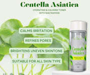 Her Choice PH Centella Asiatica Premium Repair Skincare Set – Facial Foam Wash, Hydrating Toner, Soothing Serum & Moisturizing Cream with Camellia Oil, Aloe Vera, Niacinamide & Hyaluronic Acid – Korean Formula