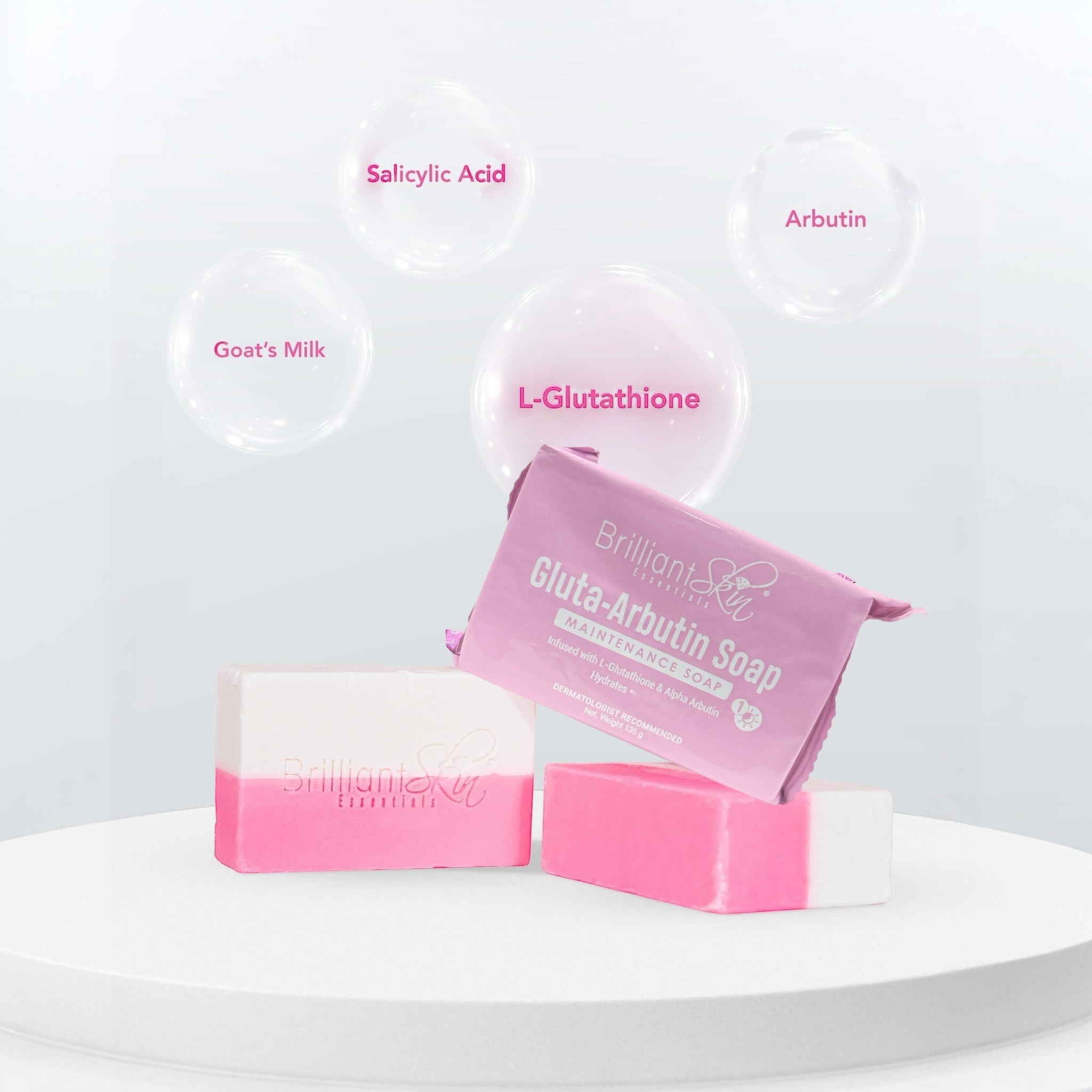Brilliant Skin Essentials Gluta-Arbutin Soap 135g Infused with L-Glu D Nelson Enterprises Brilliant Skin Essentials Gluta-Arbutin Soap 135g Infused with L-Glu D Nelson Enterprises