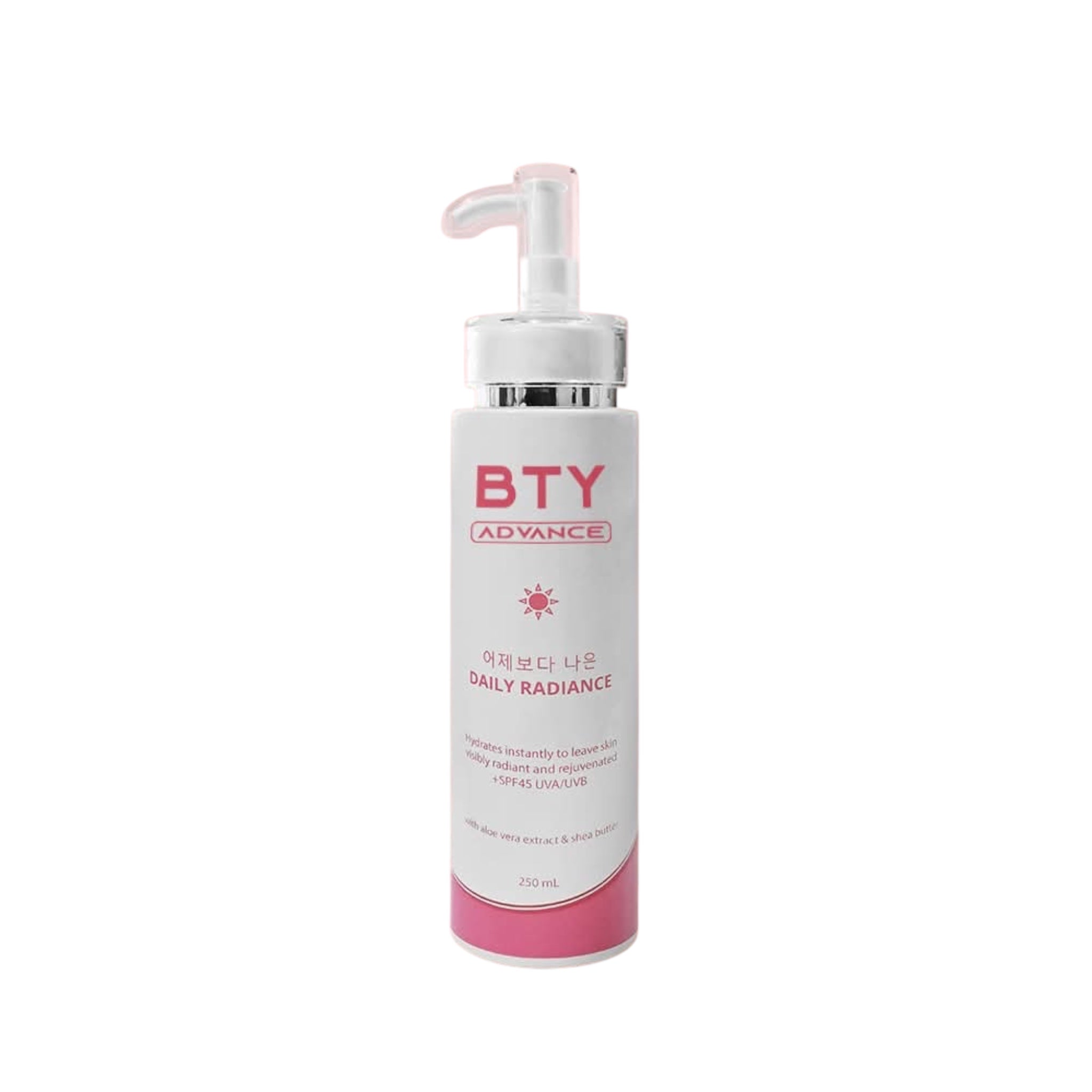 ボディローション Bty advance daily radiance lotion BTY ADVANCE DAILY RADIANCE Body Lotion with SPF 45
