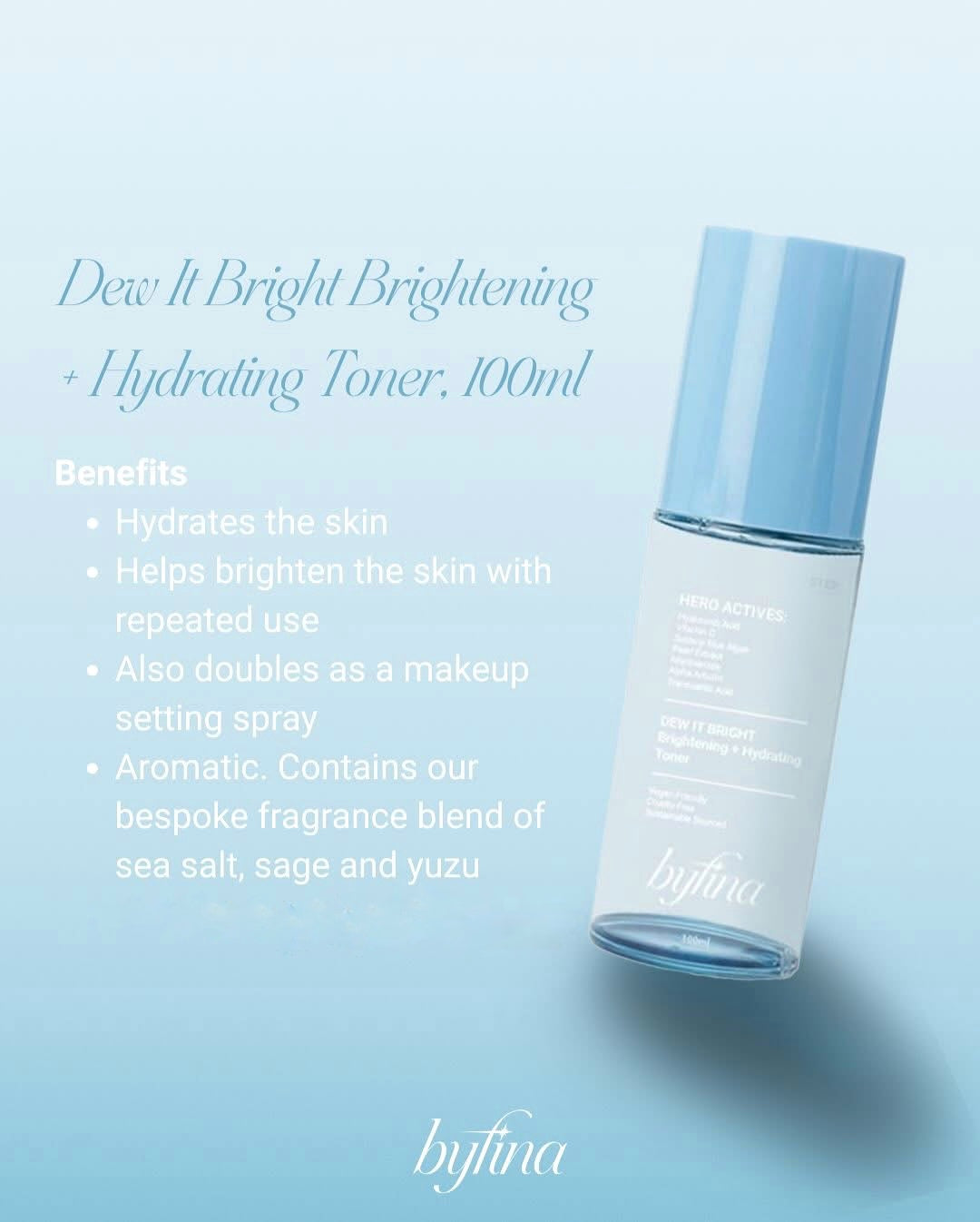 Byfina Brightening Essentials Kit – Radiant Skin Set with Niacinamide, Alpha Arbutin, Tranexamic Acid, Pearl Extract & Suizenji Blue Algae – Cleanser, Toner & Nourishing Cream for Glowing Complexion