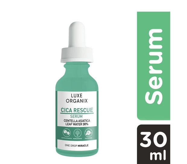 Luxe Organix CICA Rescue Serum Centella Asiatica Leaf Water, One Drop Miracle (30ml)