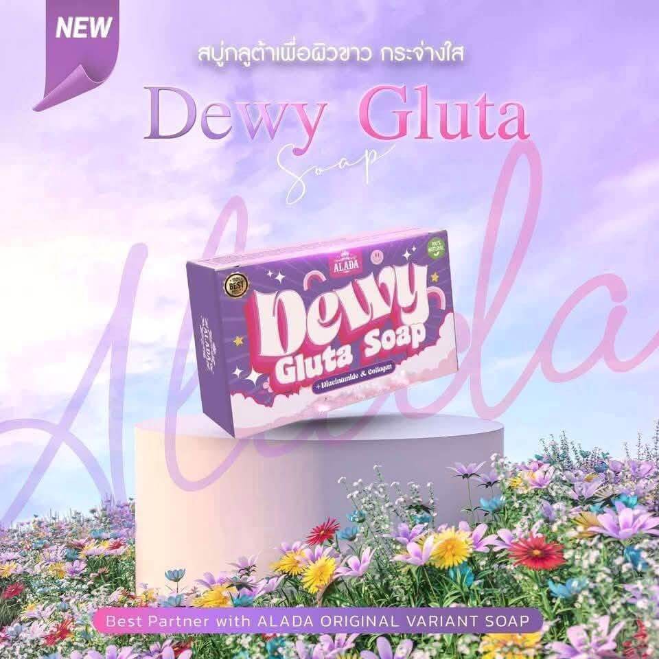 ALADA Natural Dewy Gluta Soap 70g with Niacinamide and Collagen for nourishing care
