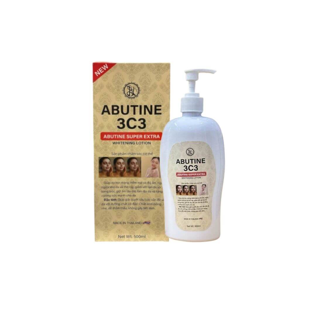 Abutine 3C3 Super Extra Whitening Body Lotion 500ml – Thai Brightening & Moisturizing Body Care