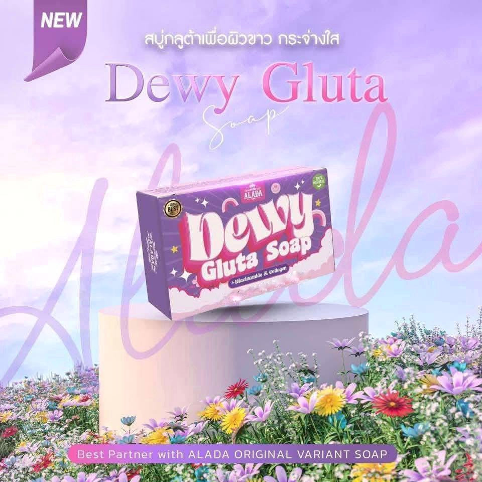 ALADA NATURAL Dewy Gluta Soap 70g with Niacinamide & Collagen – Nourishing Soap for Soft, Smooth, and Dewy Skin – Perfect for All Skin Types