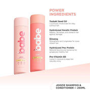 BABE Formula JOOZIE Shampoo & Conditioner Set 250ml for effective hair cleansing and conditioning