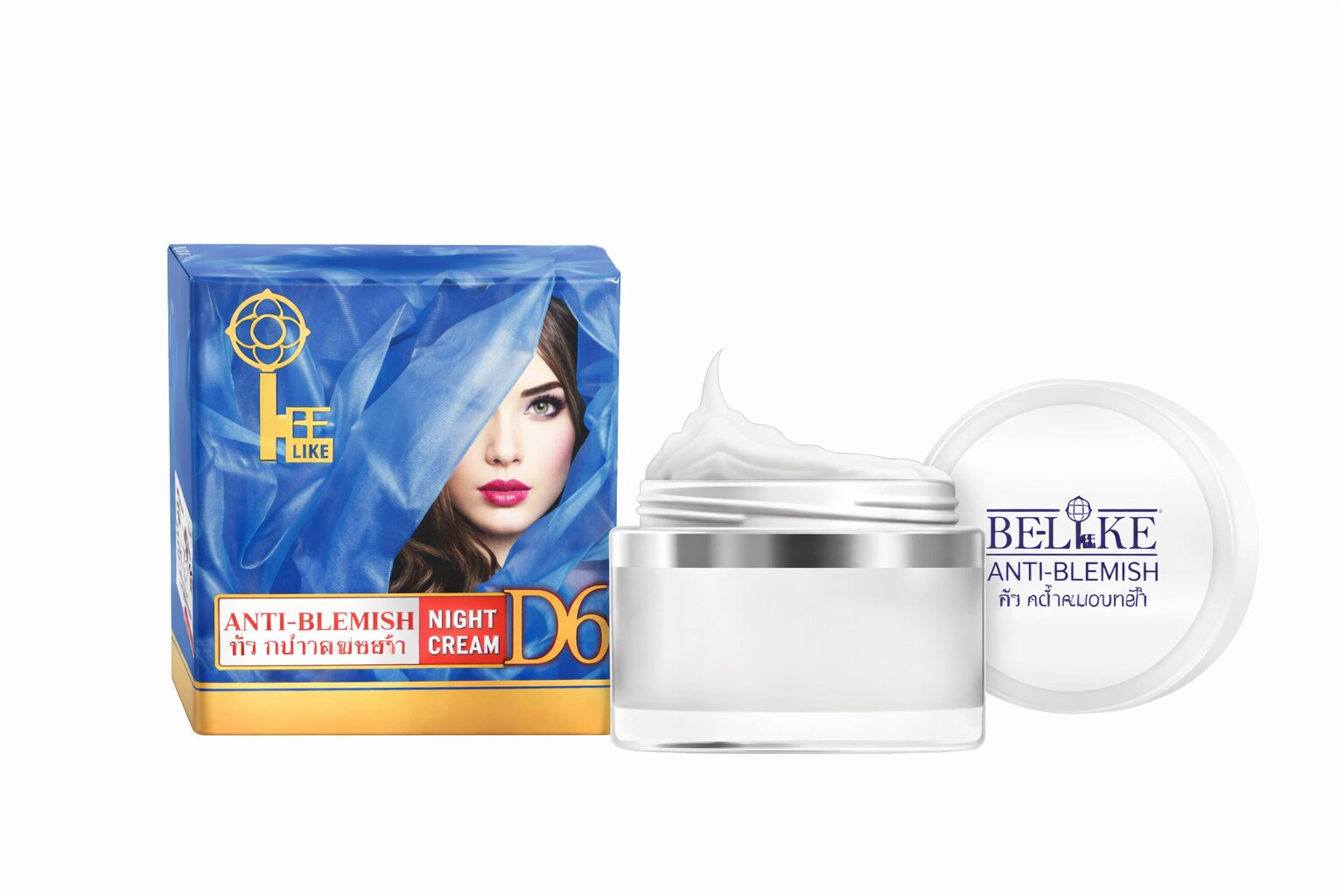 Be Like Anti-Blemish Night Cream D6 15g – Night Repair Cream for Smoother, Refined Skin Texture