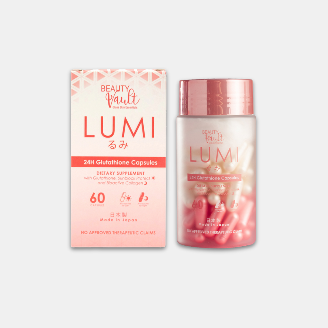 BEAUTY VAULT LUMI 24H Glutathione Capsules (60 Caps) 1 Box