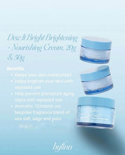 Byfina Brightening Essentials Kit gentle cleanser removes impurities while keeping skin soft and refreshed.