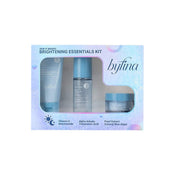 Byfina Brightening Essentials Kit radiant skin set with cleanser, toner, and nourishing cream for glowing skin.