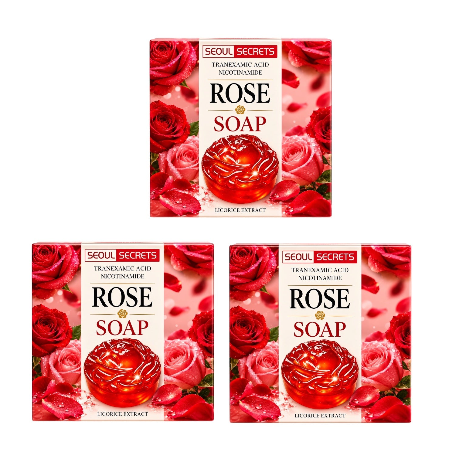 Seoul Secrets Rose Brightening Soap – 80g