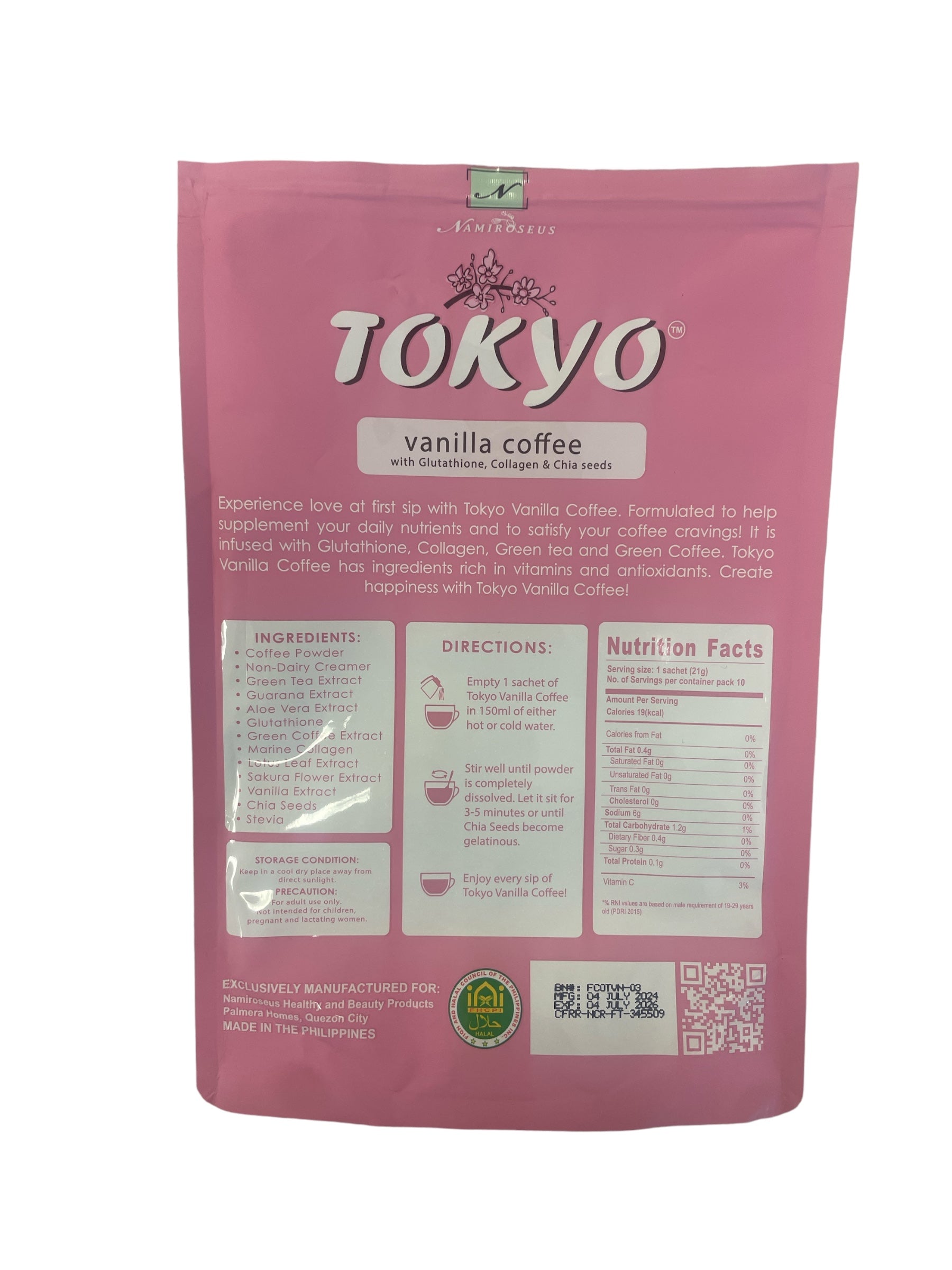 Namiroseus TOKYO Vanilla & KYOTO Premium Blend Coffee Bundle