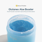 Glutanex Aloe Booster Gel Cream 200ml – Hydrating Face & Body Moisturizer with Aloe Vera, Glutathione, Panthenol & Triple Hyaluronic Acid