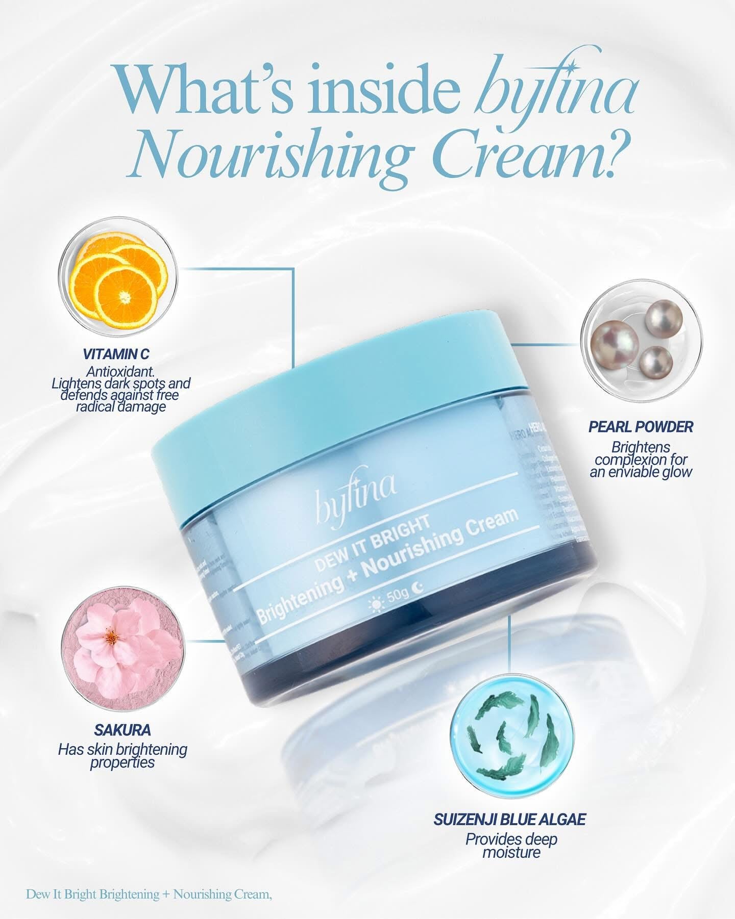 Byfina Brightening Essentials Kit – Radiant Skin Set with Niacinamide, Alpha Arbutin, Tranexamic Acid, Pearl Extract & Suizenji Blue Algae – Cleanser, Toner & Nourishing Cream for Glowing Complexion