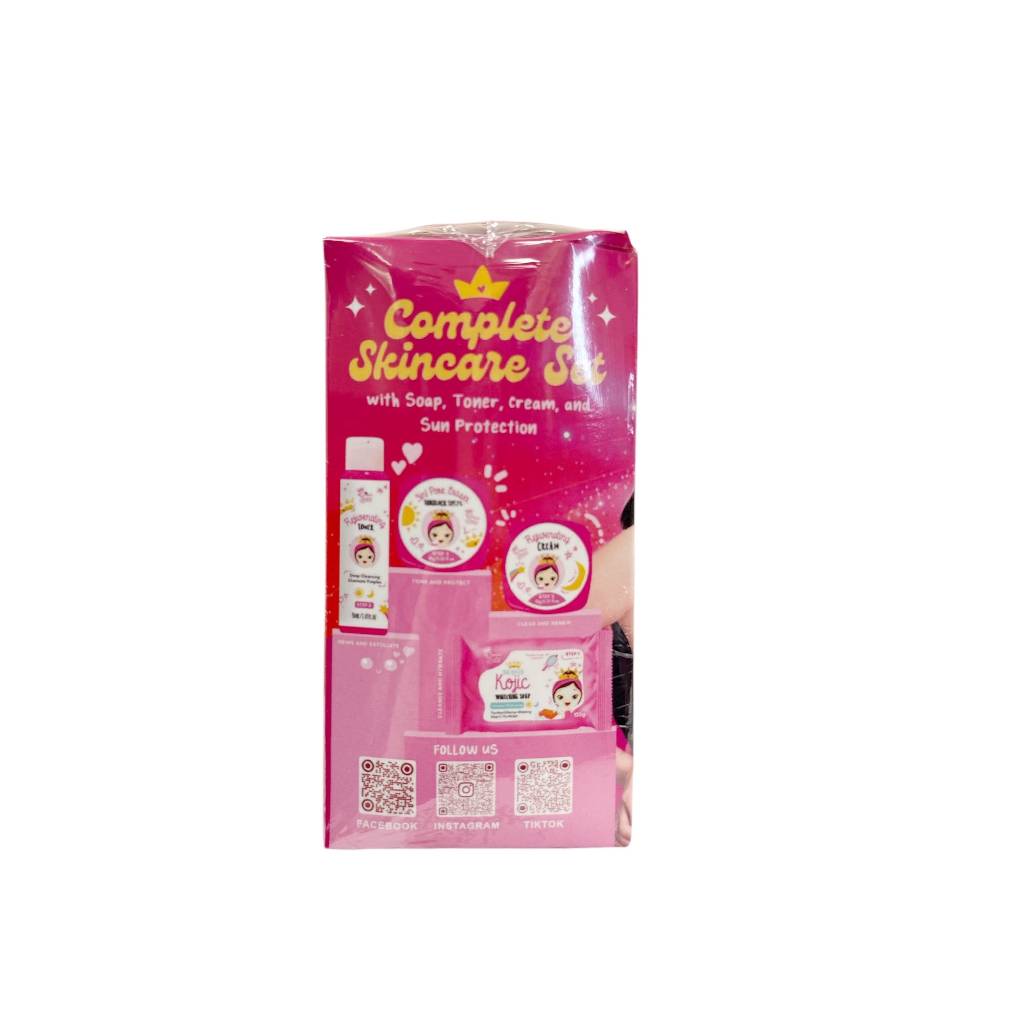 The Queen Rejuvenating Facial Set – Complete Skin Care Kit - Helps Clarify, Smooth & Refine Skin Texture | For Dull, Uneven, or Blemish-Prone Skin