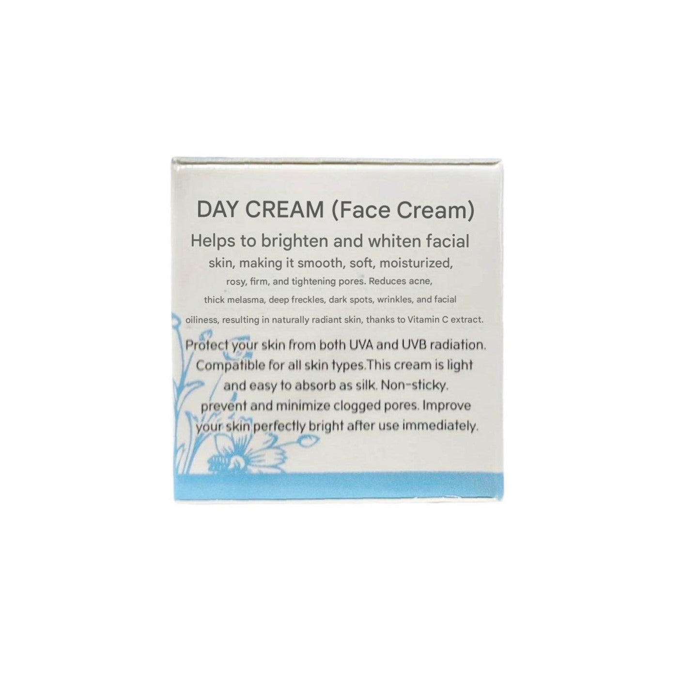 DLS Daily Skincare Day Cream 15g provides daily UV protection for morning skincare routine