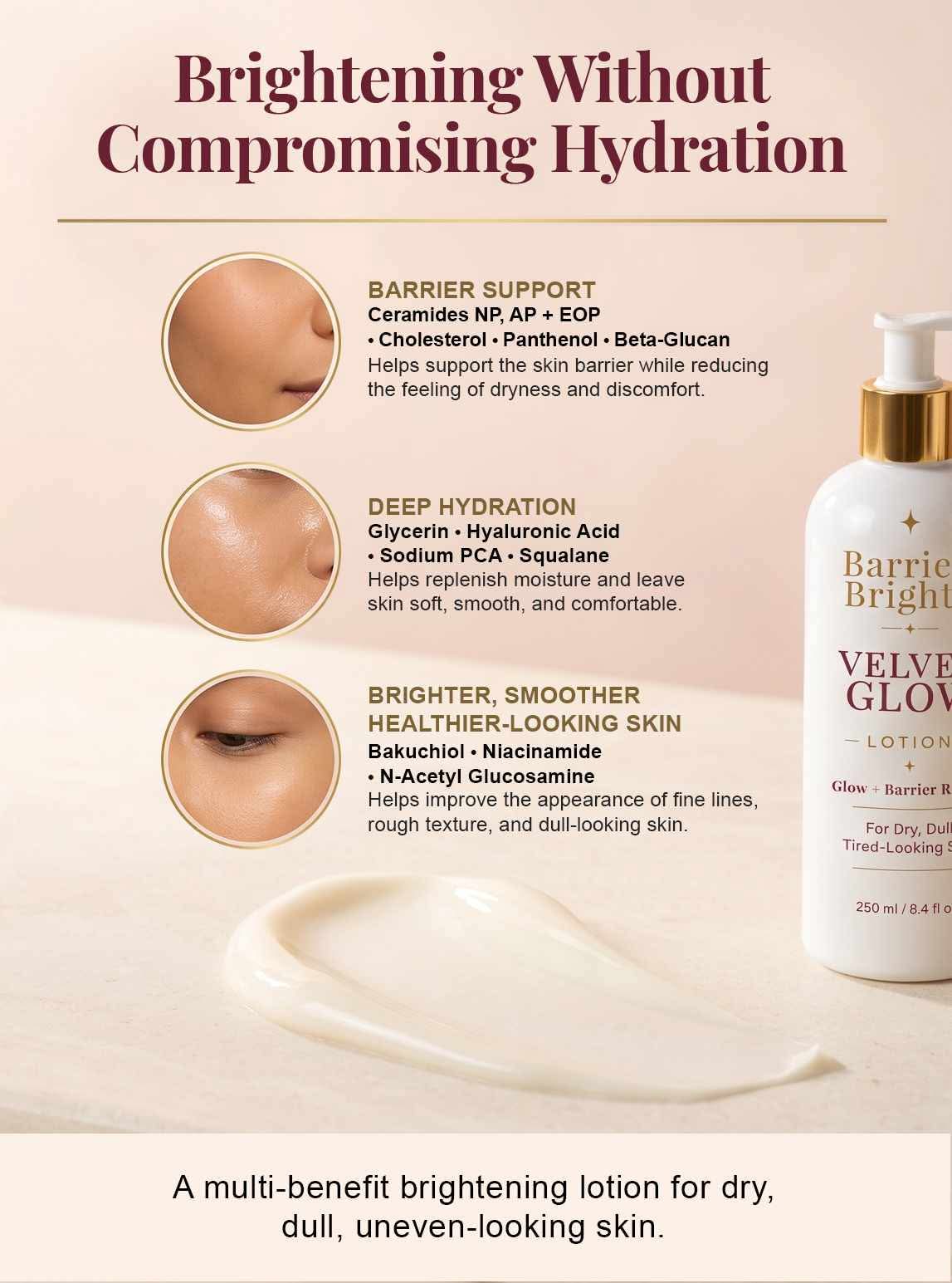 Barrier Bright™ Velvet Glow Face & Body Lotion