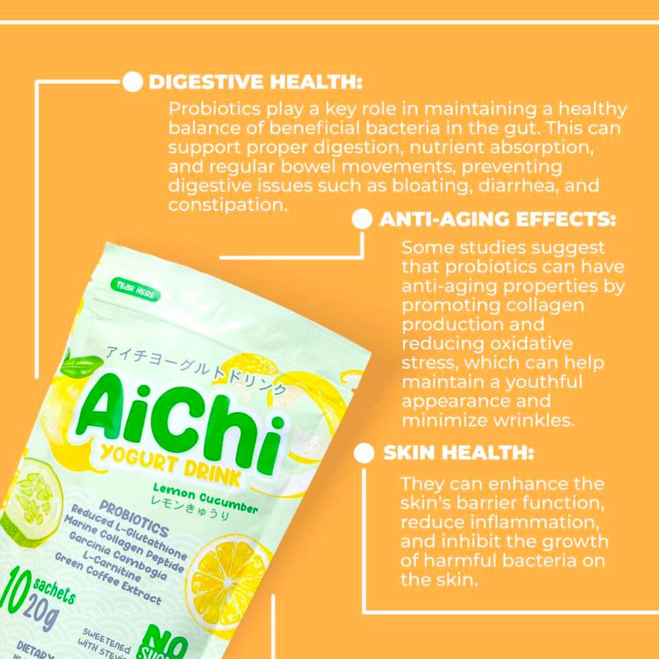 Aichi Lemon Cucumber Yogurt Drink 20g X 10 Sachets