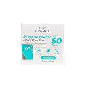 Luxe Organix TRANSLUCENT 24H Zero Sebum Instant Pore Blurring Weightless Matte Powder Spf 50 Pa++++  15G
