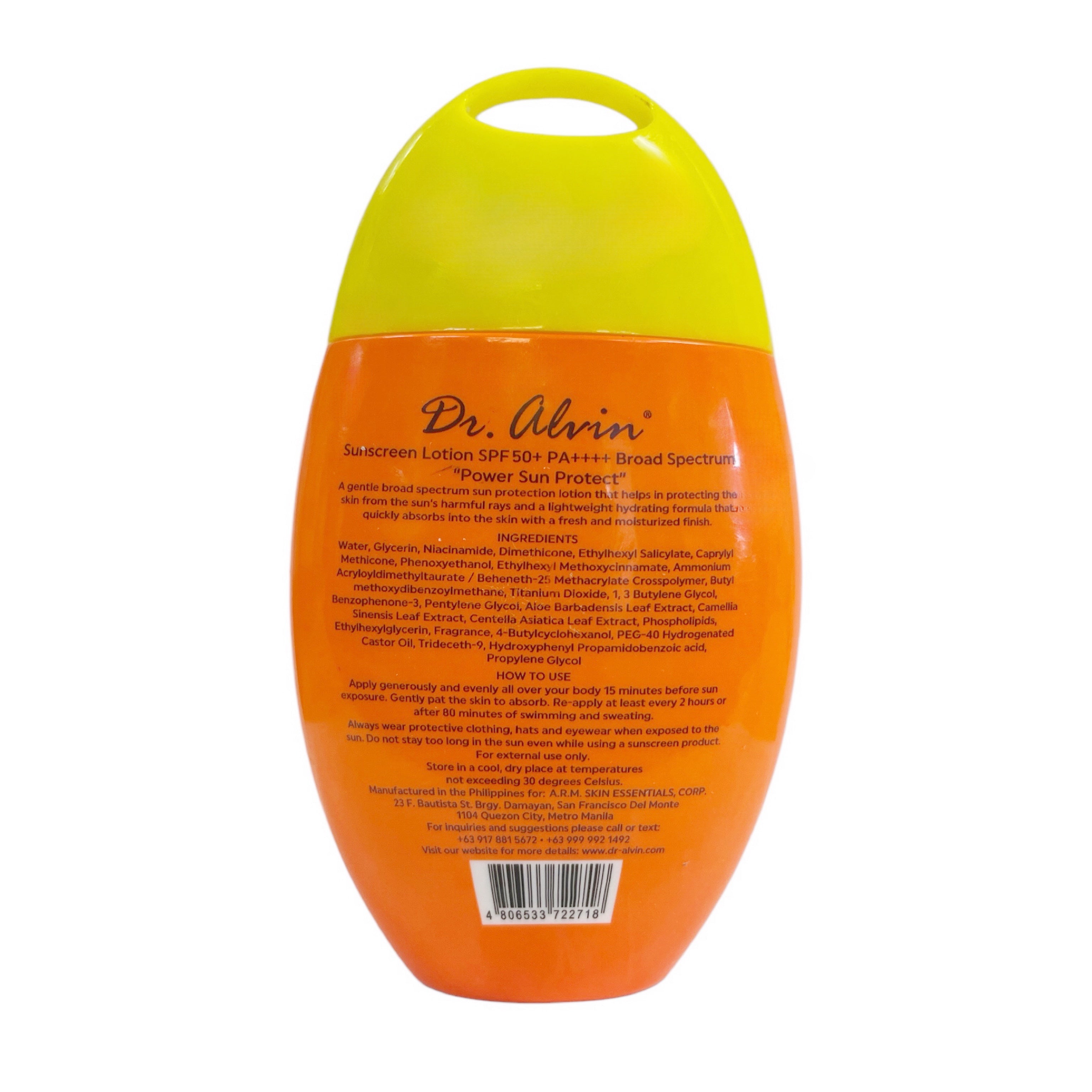 Dr. Alvin Power Sun Protect Sunscreen Body Lotion SPF 50, 100ml