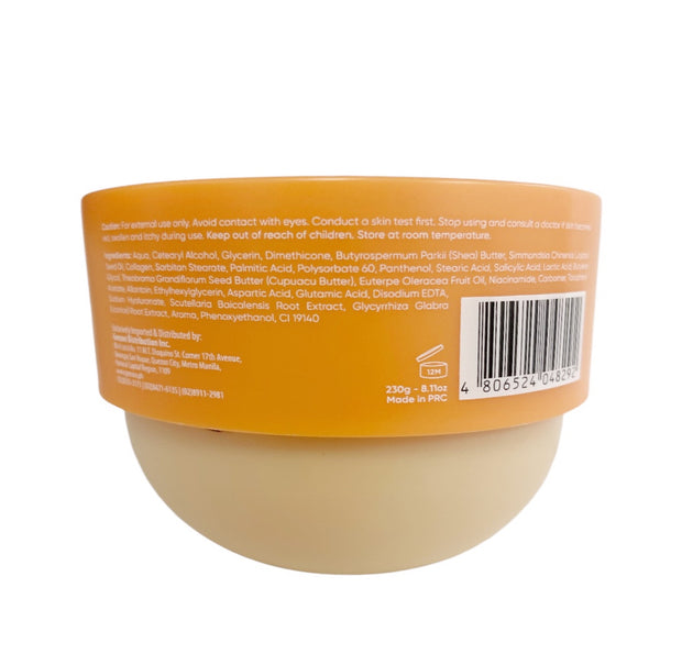 LUXE ORGANIX Bye Bye Bum Bumps White and Clear Booty Cream 230g