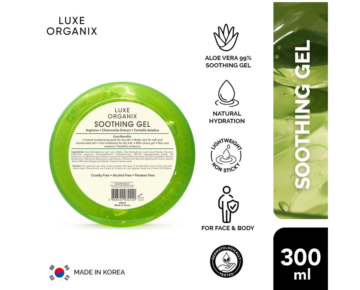 Luxe Organix Aloe Vera Soothing Gel 99% - 300ml