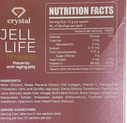 Crystal JELL LIFE Placenta Timeless Anti-Aging Jelly, 10 Sachets
