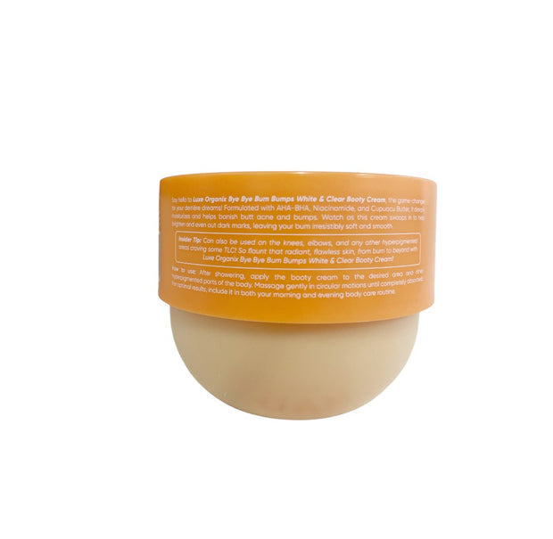 LUXE ORGANIX Bye Bye Bum Bumps White and Clear Booty Cream 230g