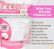 Young Miss Premium Marine Collagen Peptide Powder Mix 100,000mg - 100g