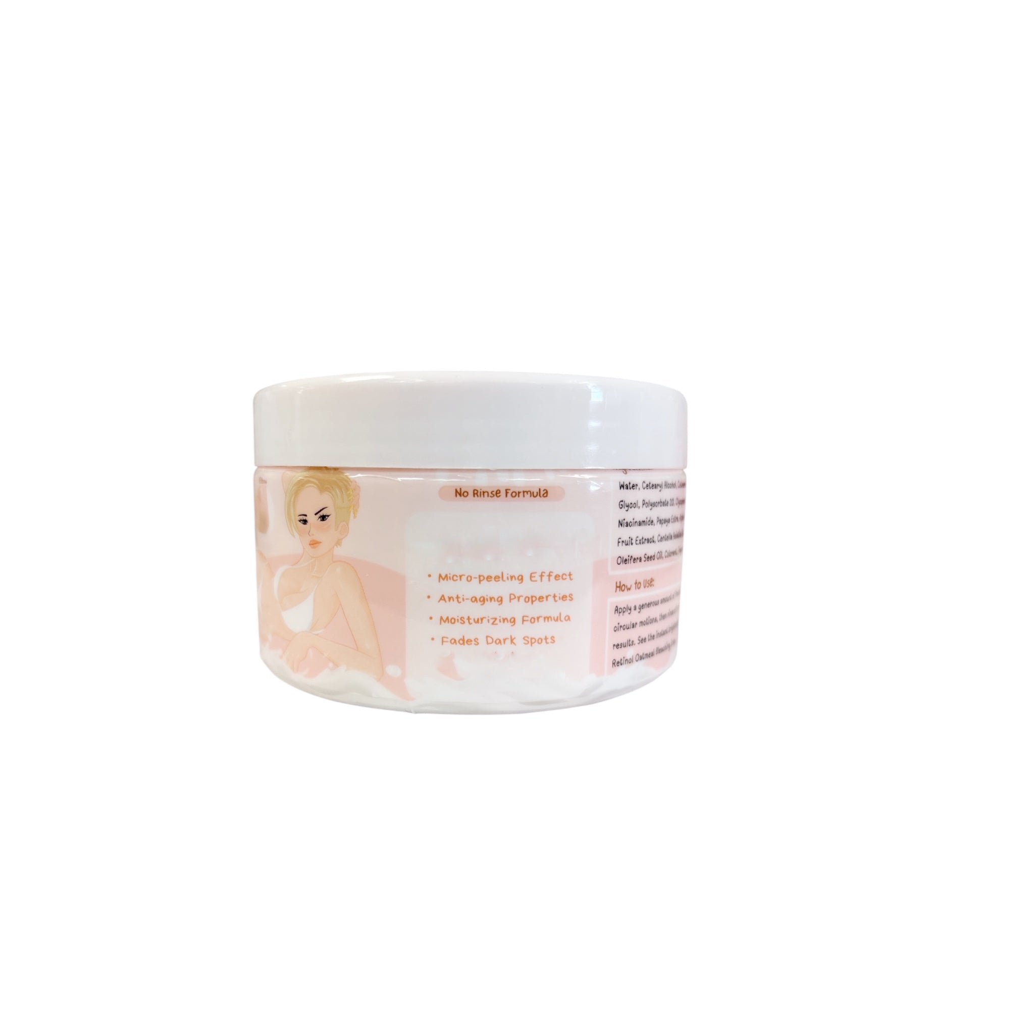 Pretty Jin Peachy White Scrub 250ml - Goat's Milk & Niacinamide Infusion