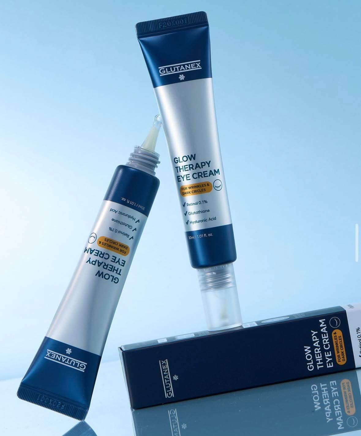 GLUTANEX Glow Therapy Eye Cream Retinol Hyaluronic firming eye serum
