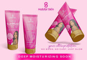 Habibi Skin SunMuse Hydrashield Sunscreen SPF 50 200ml fast absorbing for easy application