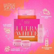 Hikari Skin Essentials Ultra White Premium Rejuvenating Kit 2 sets gently cleanses and refreshes skin for a soft, healthy feel.