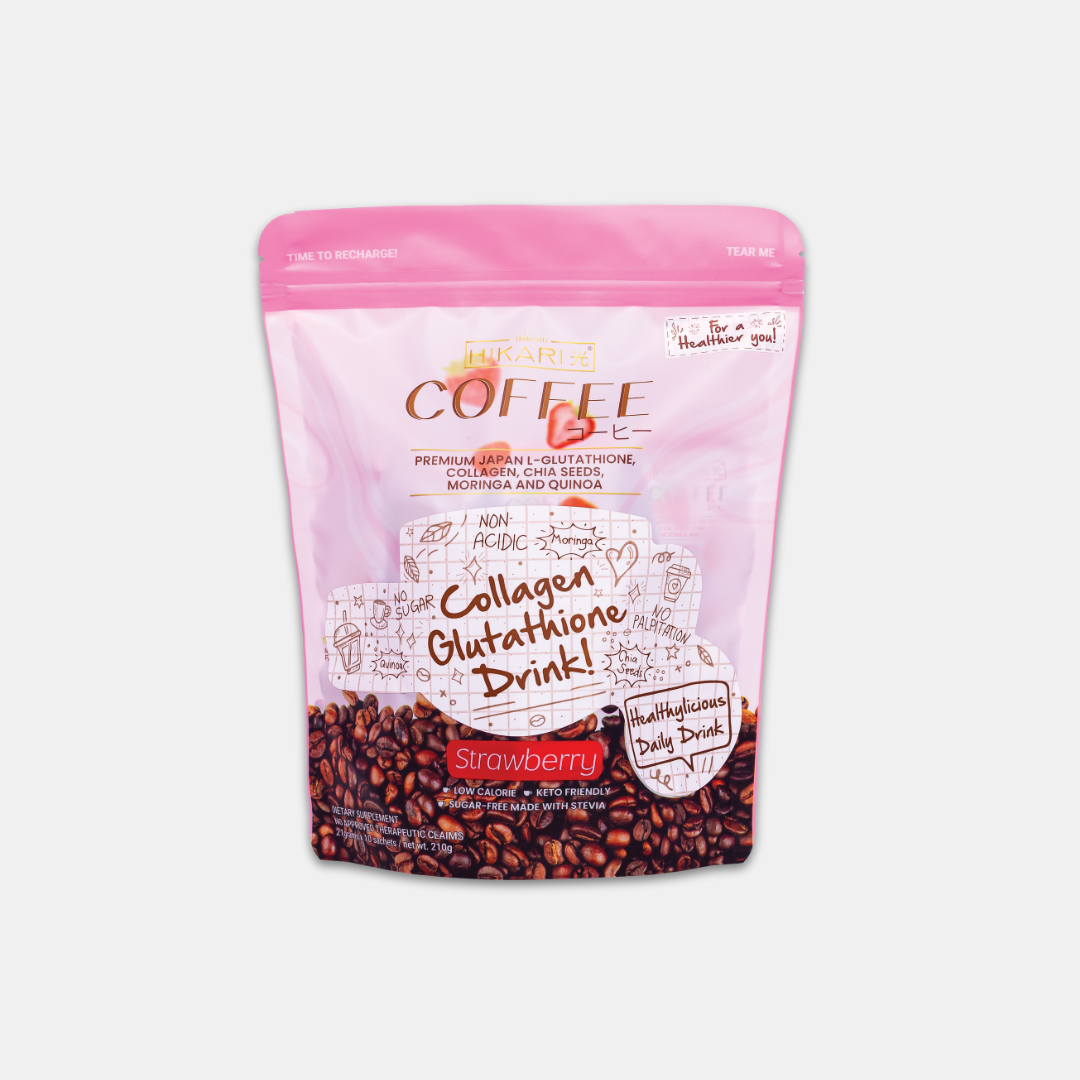 Hikari Coffee Strawberry Collagen & Glutathione Beauty &U