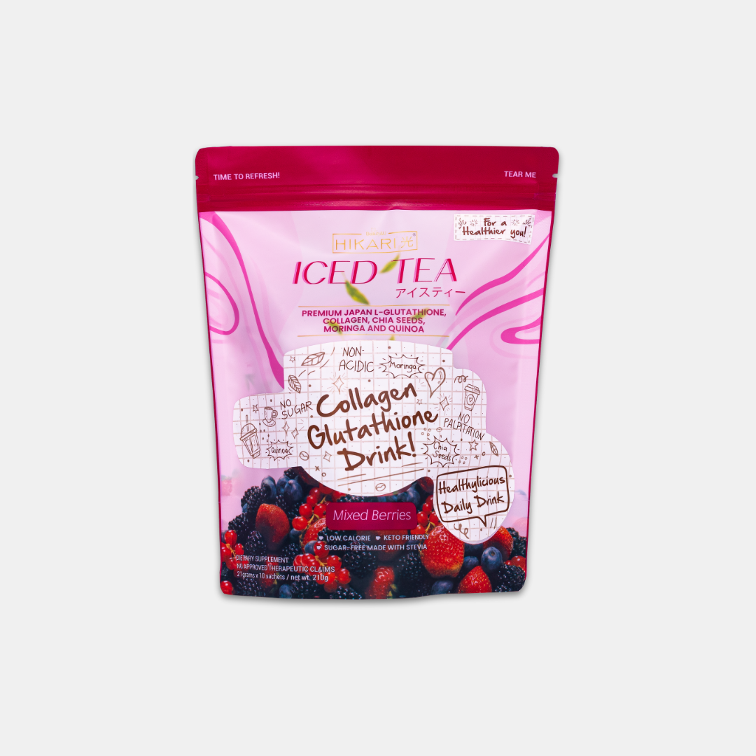 Hikari Iced Tea Mixed Berries by Beauty & U, 21g x 10 Sachets