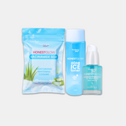 Honestglow Aloe Ice Blue Trio: Soap, Toner & Niacinamide Serum