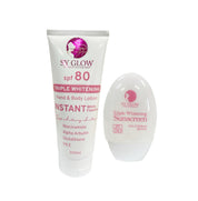 SY GLOW Triple Whitening Hand and Body Lotion SPF 80 & Triple Whitening Facial Sunscreen