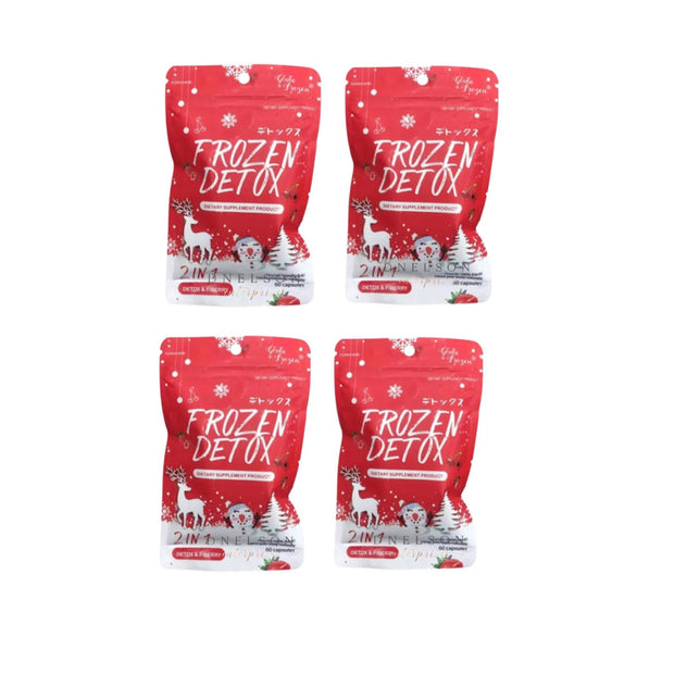 4 Pack Frozen Detox 2in1 Detox & Fiberry
