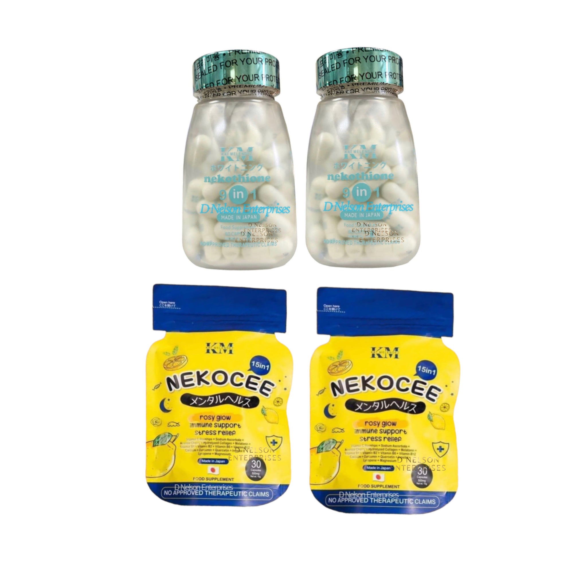 2 Pack Nekothione Glutathione & NekoCee By Kath Melendez D Nelson Enterprises 2 Pack Nekothione Glutathione & NekoCee By Kath Melendez D Nelson Enterprises