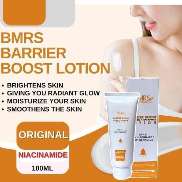 BMRS Beauty Essentials Barrier Boost Lotion & 2 Bars Niacinamide Soap