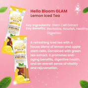 Hello BLOOM GLAM House Blend Lemon Iced Tea Drink (10 Sachets)