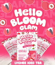 Hello BLOOM GLAM by Kiray Celis Stem Cell Lychee Iced Tea Drink (10 Sachets)