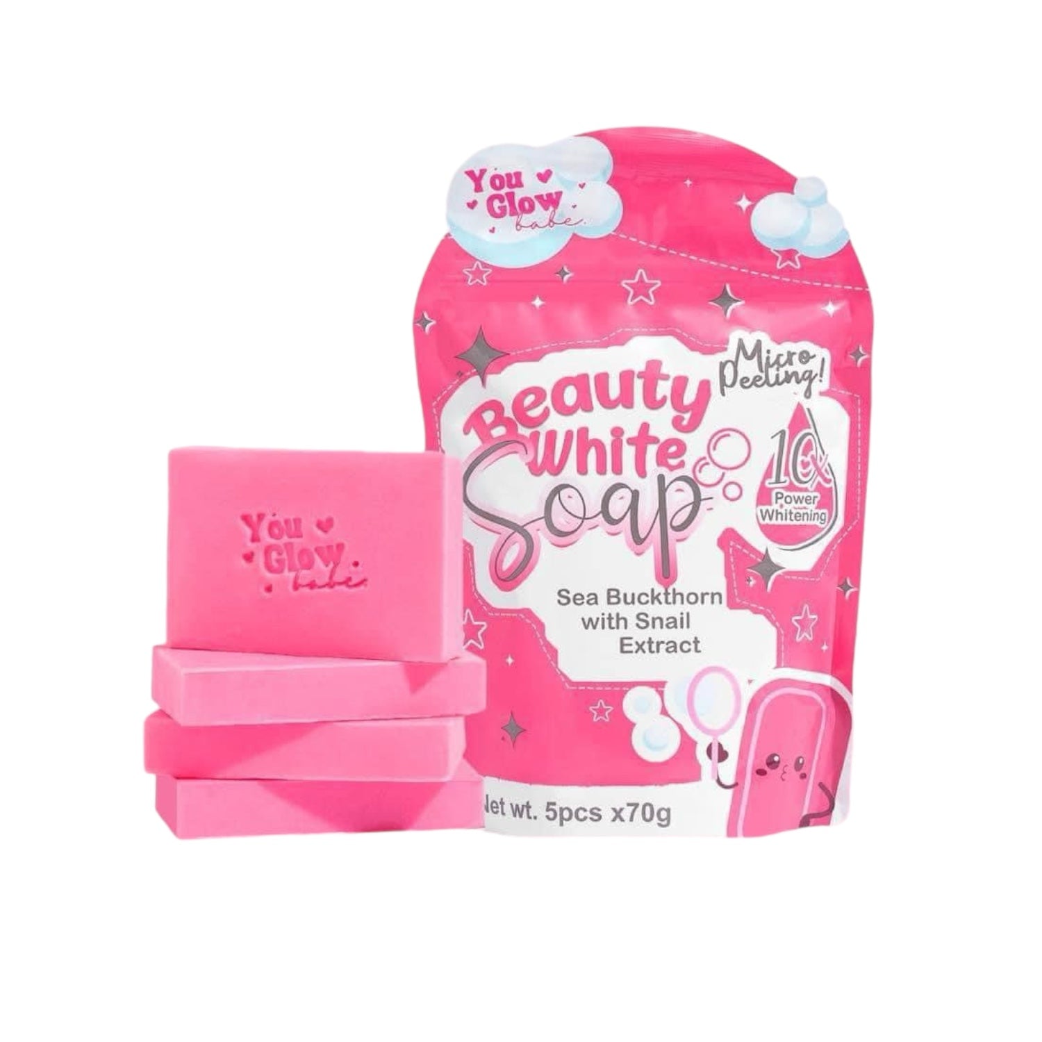 Beauty White Soap by You Glow Babe, 5 Bars x 70g