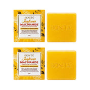 2 Bars Bonita Sunflower Niacinamide Face & Body Mineral Soap Bar, 80g